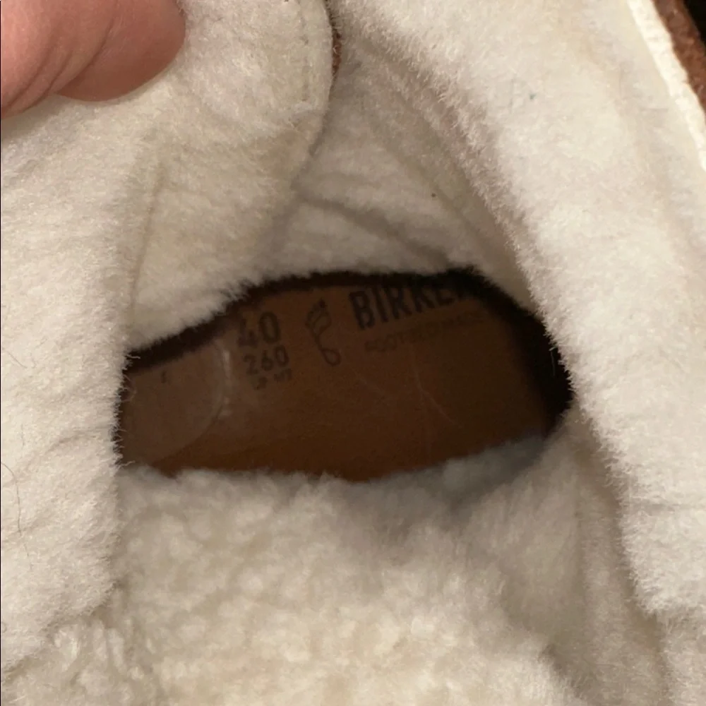 Birkenstock Uppsala Shearling Brown Suede Boots, Sz 40 (US 9-9.5)